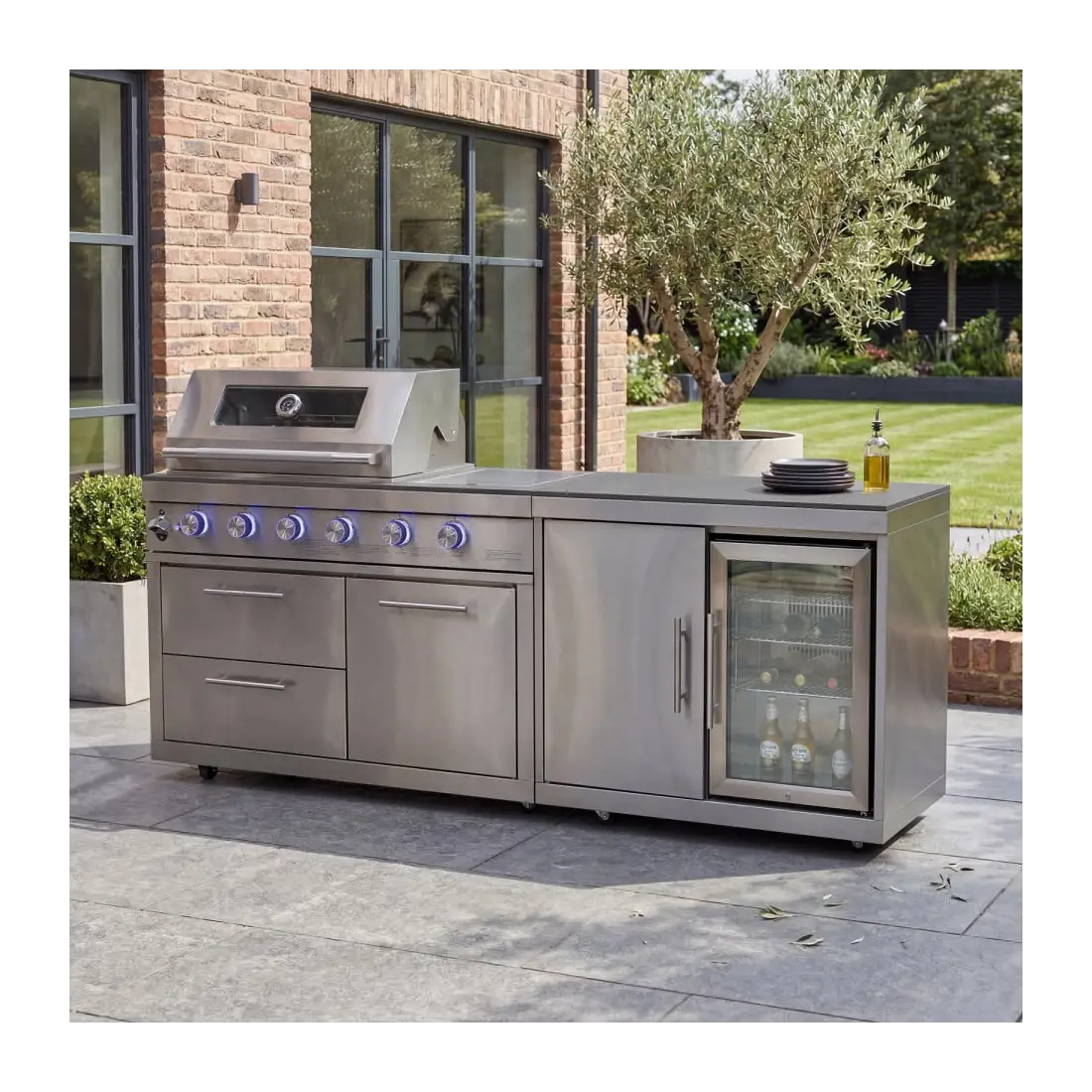 Stanley Straight 4 Burner Gas BBQ S2131-A - Stainless Steel Stanley Straight 4 Burner Gas BBQ S2131-A - Stainless Steel