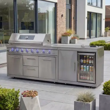 Stanley Straight 6 Burner Gas BBQ S2431-A - Stainless Steel