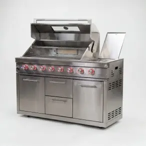 Stanley Straight 6 Burner Gas BBQ S2298-B - Stainless Steel