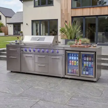 Stanley Straight 6 Burner Gas BBQ S2941-C - Stainless Steel