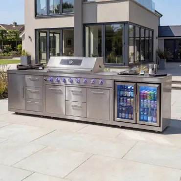 Stanley Straight 6 Burner Gas BBQ S3261-D- Stainless Steel