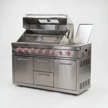 Stanley Straight 6 Burner Gas BBQ S3638-C - Stainless Steel