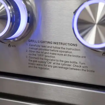 Stanley 6 Burner Gas BBQ - Integrated Side Burner Modular Unit