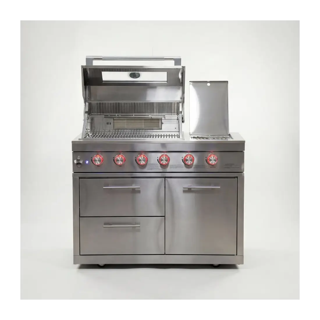 Stanley 4 Burner Gas BBQ - Integrated Side Burner Modular Unit