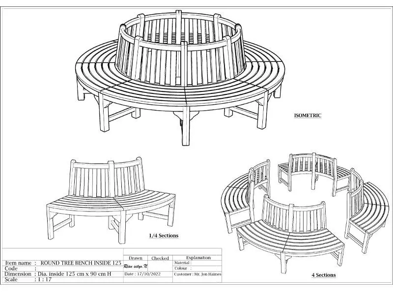 Small Circular Tree Bench
