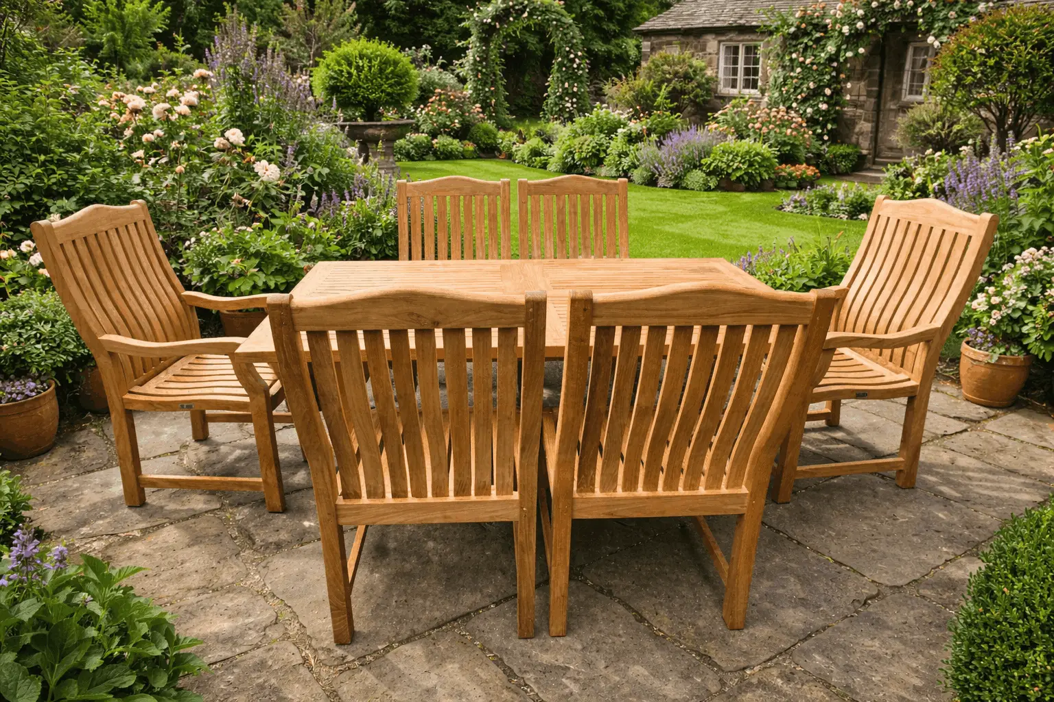 Malvern Medium Teak Dining Set - FSC Certified