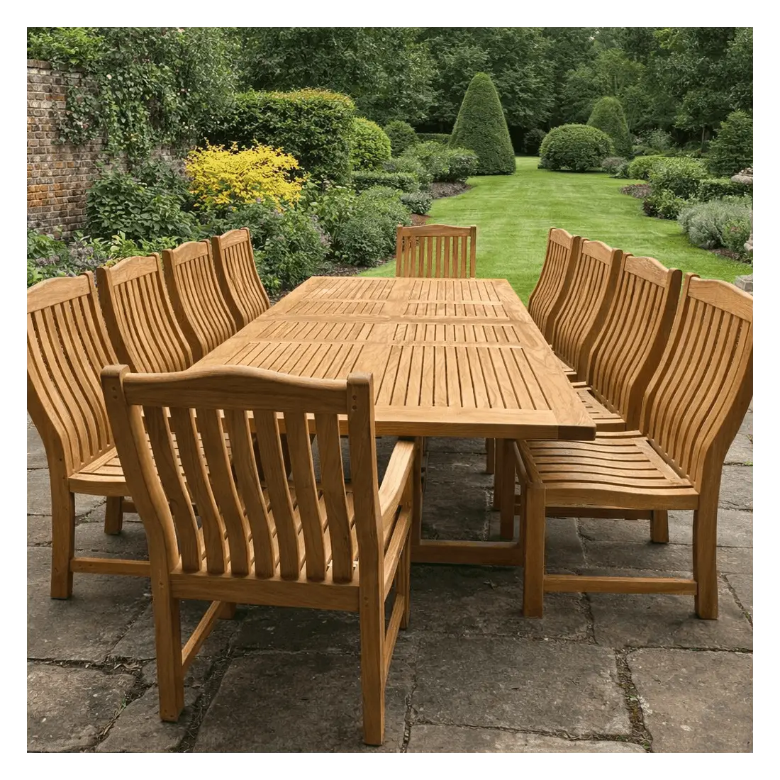 Malvern teak dining set 4