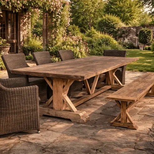 Valencia Teak Bench and Chair Set