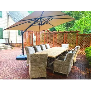 Willow 10 Chair Rectangular Dining Set