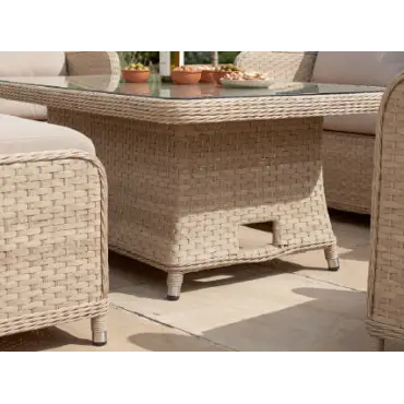 Audrey 8 Seat Rattan Dining Set - Oval Table