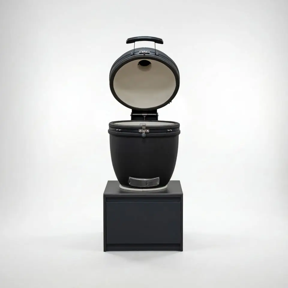 Oakley Straight K-Pro 22 Kamado Charcoal Barbecue - Integrated Drawer Unit