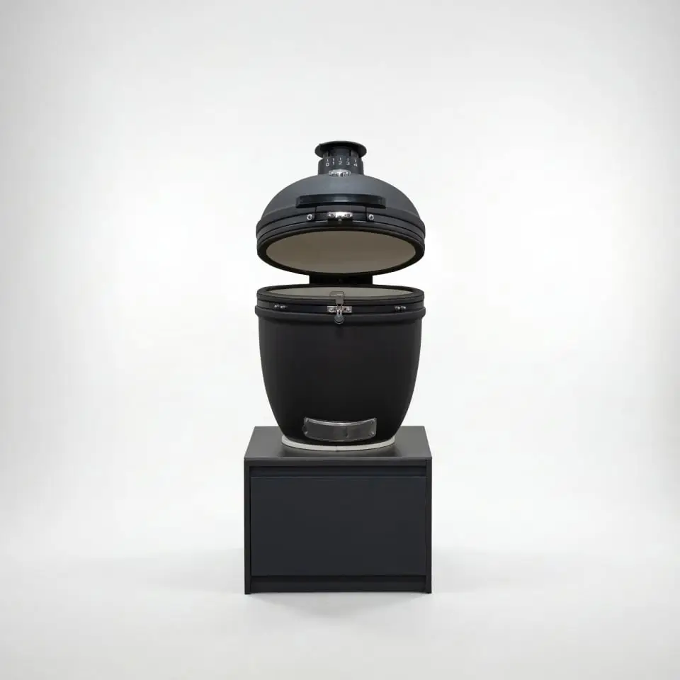 Oakley Straight K-Pro 22 Kamado Charcoal Barbecue - Integrated Drawer Unit