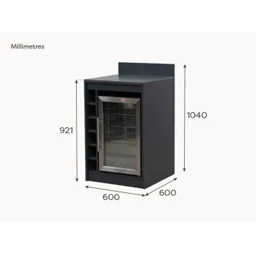 Oakley Wine Rack & Fridge Modular Unit