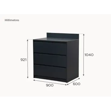 Oakley Triple Drawer Modular Unit