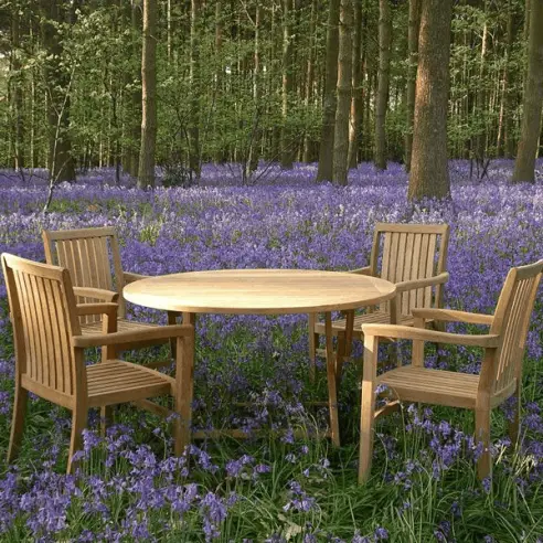 Warwick 120cm dia table folding set