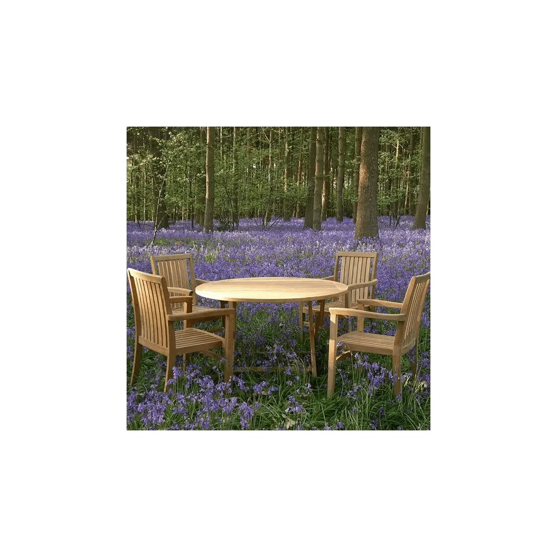 Warwick 120cm dia table folding set