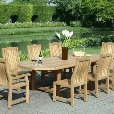 Malvern 8 Chair Dining Set - FSC Certified