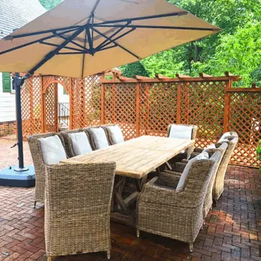 Willow 10 Chair Rectangular Dining Set