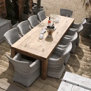 York 10 Chair Dining Set outdoor garden furniture