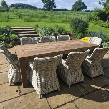 York 8 Chair Dining Set