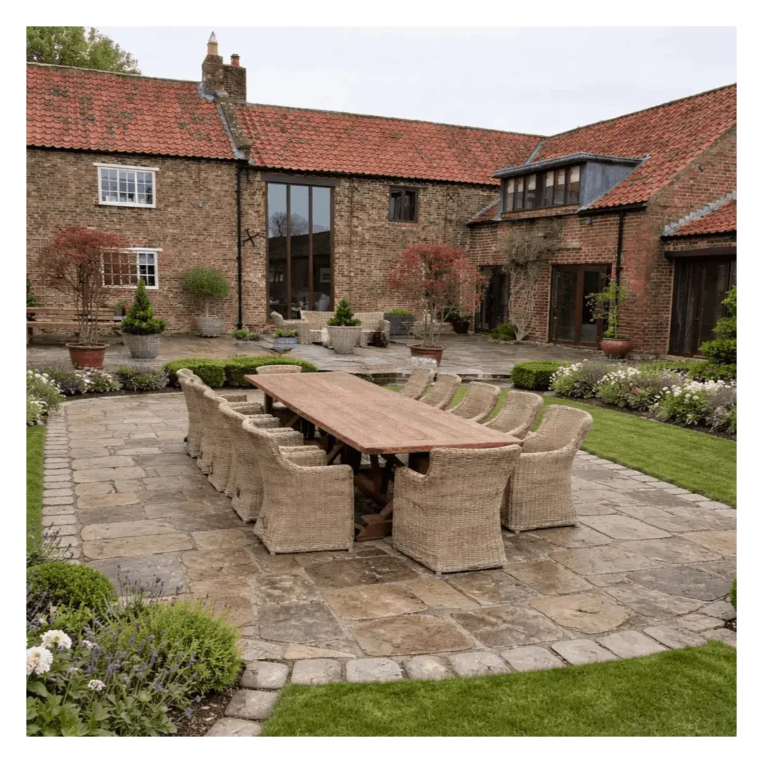 Valencia 12 Chair Dining Set outdoor garden furniture