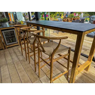 Bari Teak Bar Armchair Set