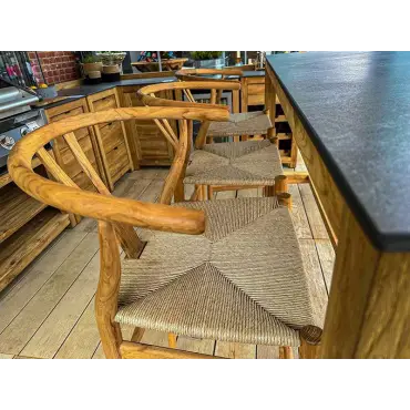 Bari Teak Bar Armchair Set