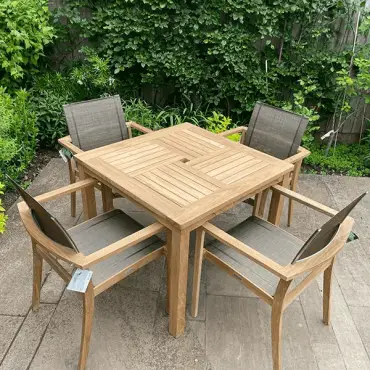 Windsor Table 90cm Square Teak Certified