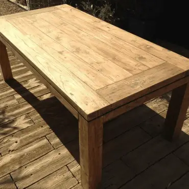 York Reclaimed Teak Dining Table 1.6M