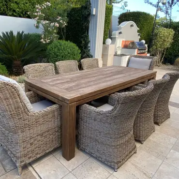 York Reclaimed Teak Dining Table 2M