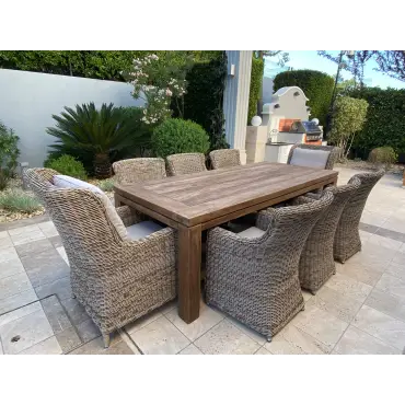 York 2.8m Reclaimed Teak Table outdoor garden furniture