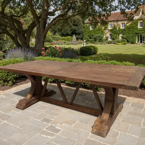 Valencia Dinning Table 4m x 1.1m teak outdoor garden furniture