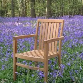 Warwick stacking chair Teak Certified