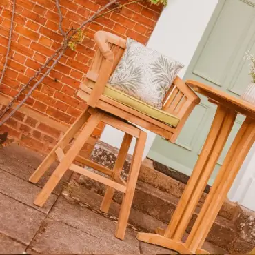 Half Moon Swivel Bar Chair