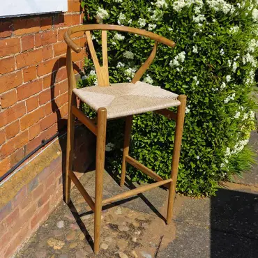Teak bar chair