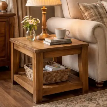 York Reclaimed Teak Side Table