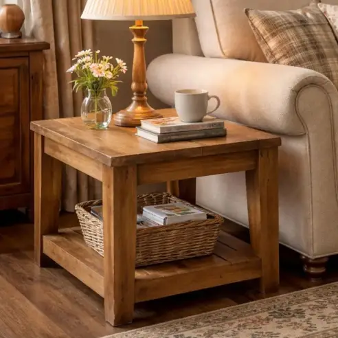 York Reclaimed Teak Side Table York Reclaimed Teak Side Table