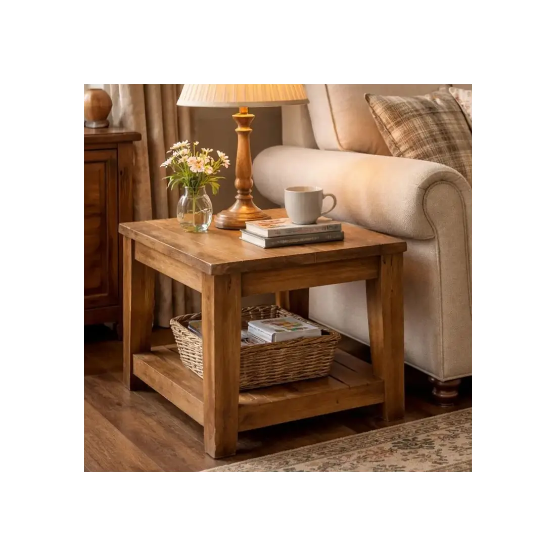 York Reclaimed Teak Side Table York Reclaimed Teak Side Table