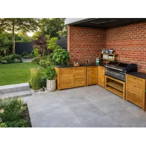 Bari Teak Outdoor Kitchen Set 2