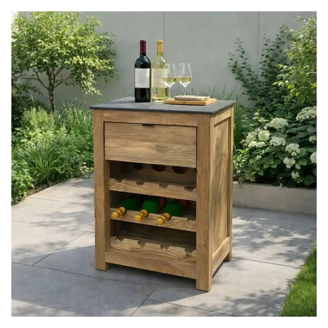 Bari Kitchen Wine Cabinet Unit