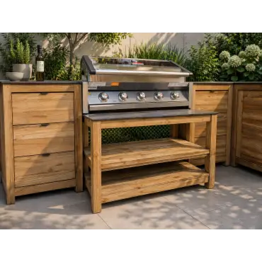 Bari Kitchen BBQ Table Unit