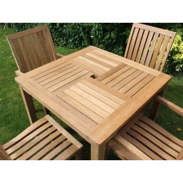 Winchester 4 Chair Dining Set - Certified Teak