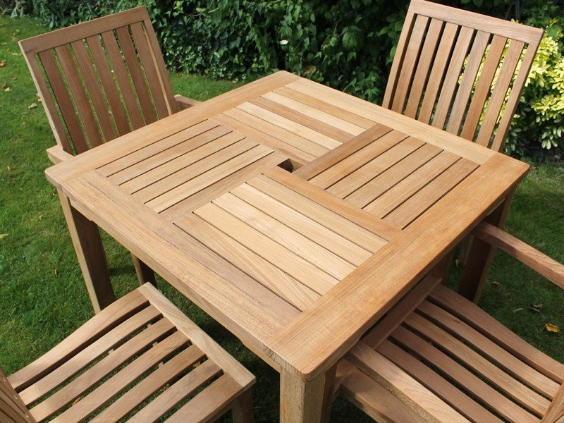 Winchester 4 Chair Dining Set - Certified Teak