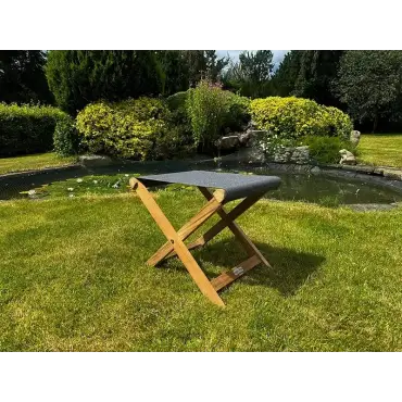 Kangaroo 2 Chair Half Moon Table Set - Certified Teak