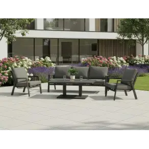 Zara 3 Seater Sofa Dining Set & Rectangular Rising Table