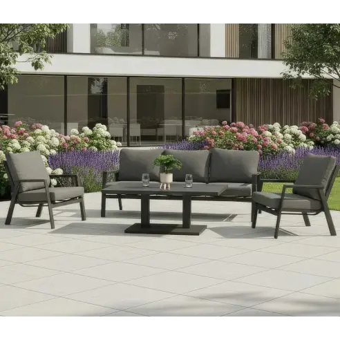 Zara 3 Seater Sofa Dining Set & Rectangular Rising Table Zara 3 Seater Sofa Dining Set & Rectangular Rising Table
