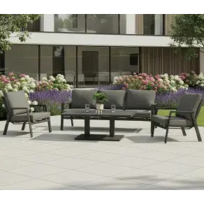 Zara 3 Seater Sofa Dining Set & Rectangular Rising Table