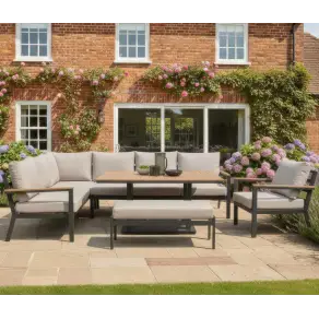 Heidi Left Hand Corner Sofa Dining Set & Rising Table