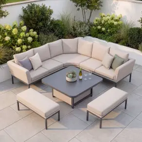 Pulse Deluxe Square Corner Dining Set