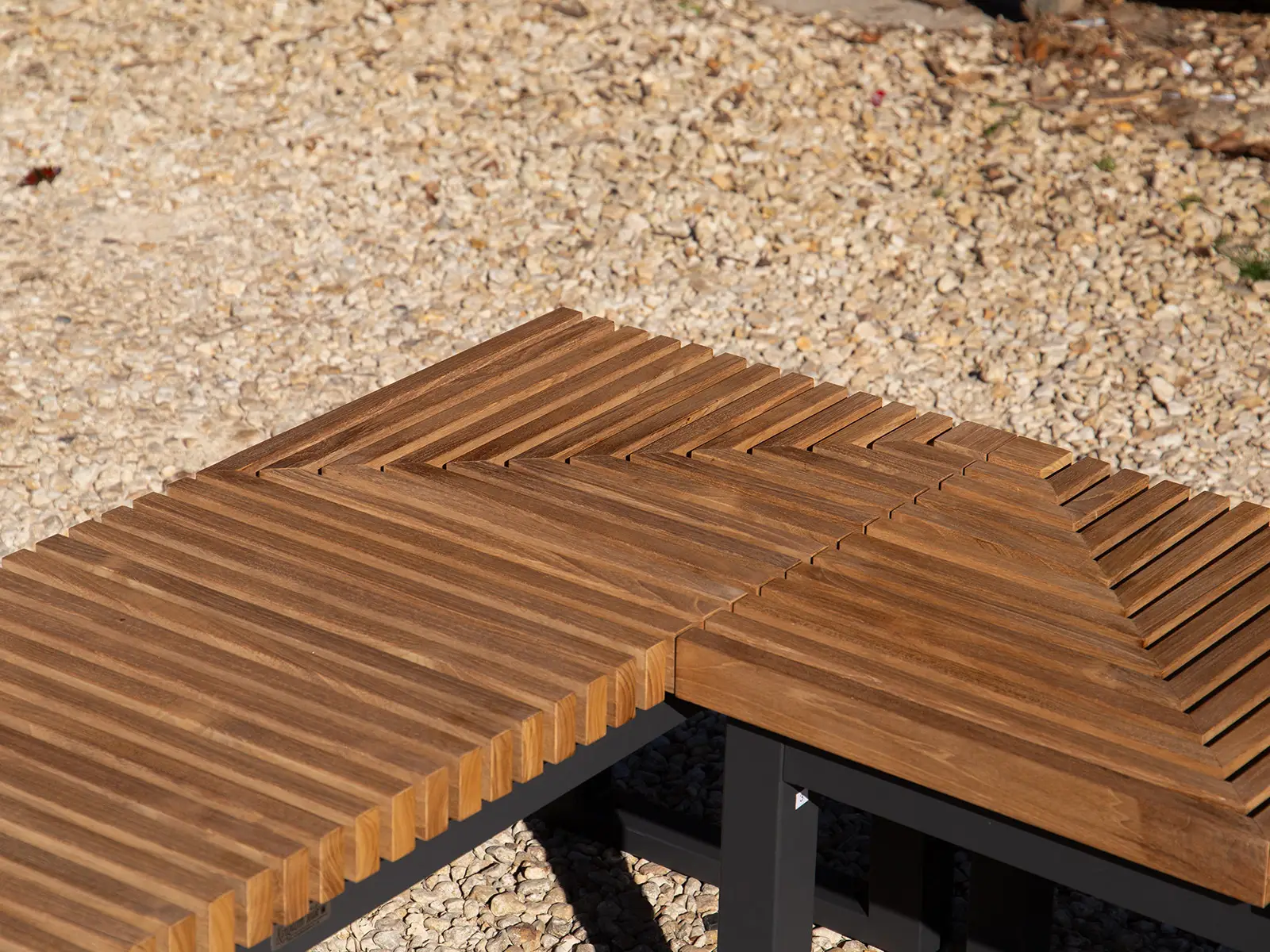 Mandalay Backless Corner Extension Bench - Certified Teak